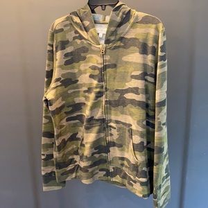 Super soft Lucky Brand Camouflage Hoodie.